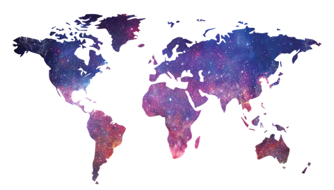 Decorative image of a world map