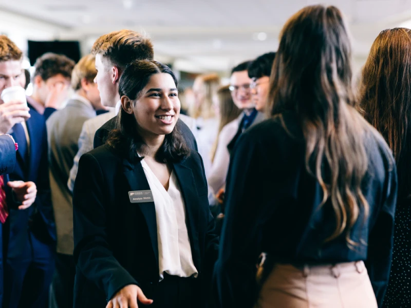 Students at event