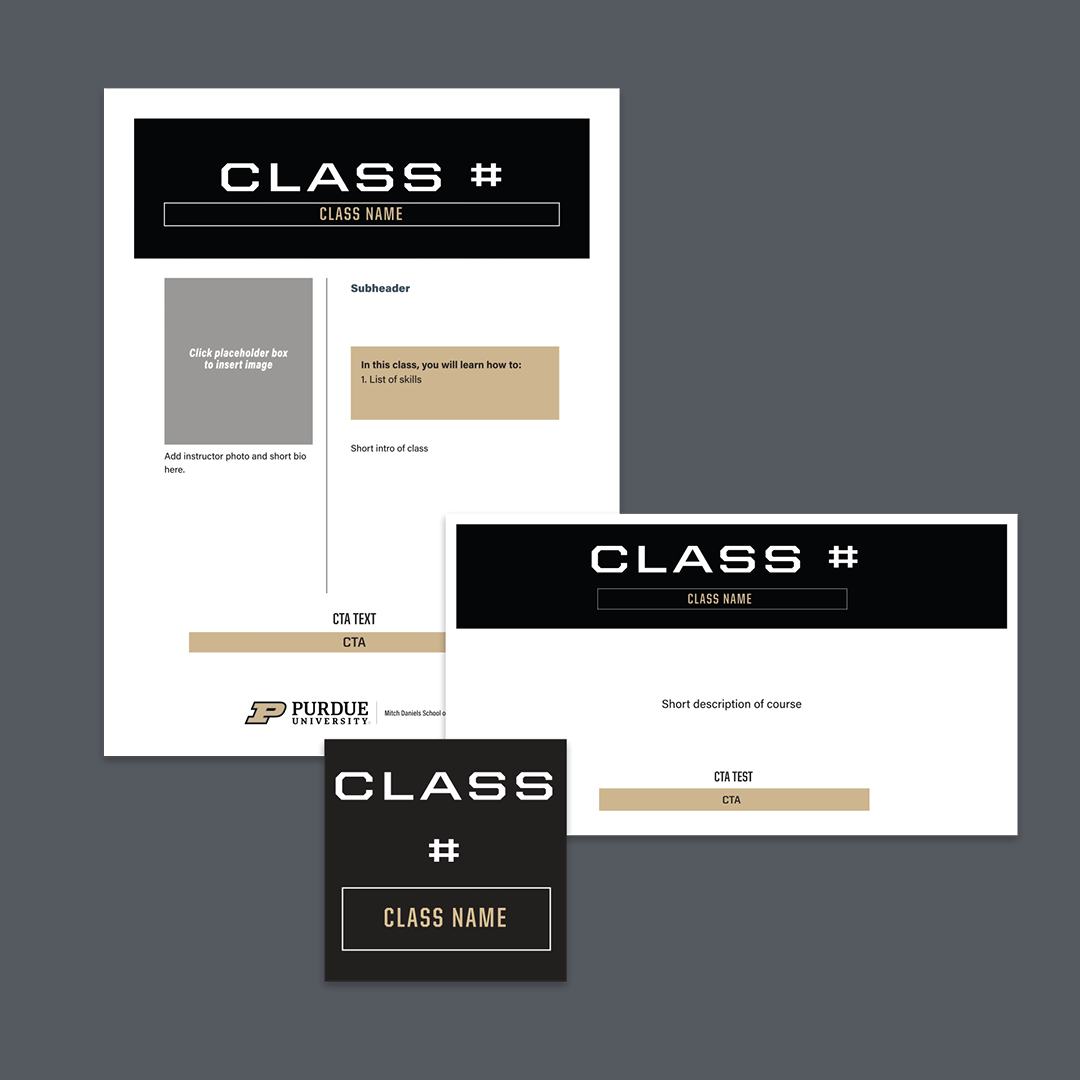 Sample of course promo materials