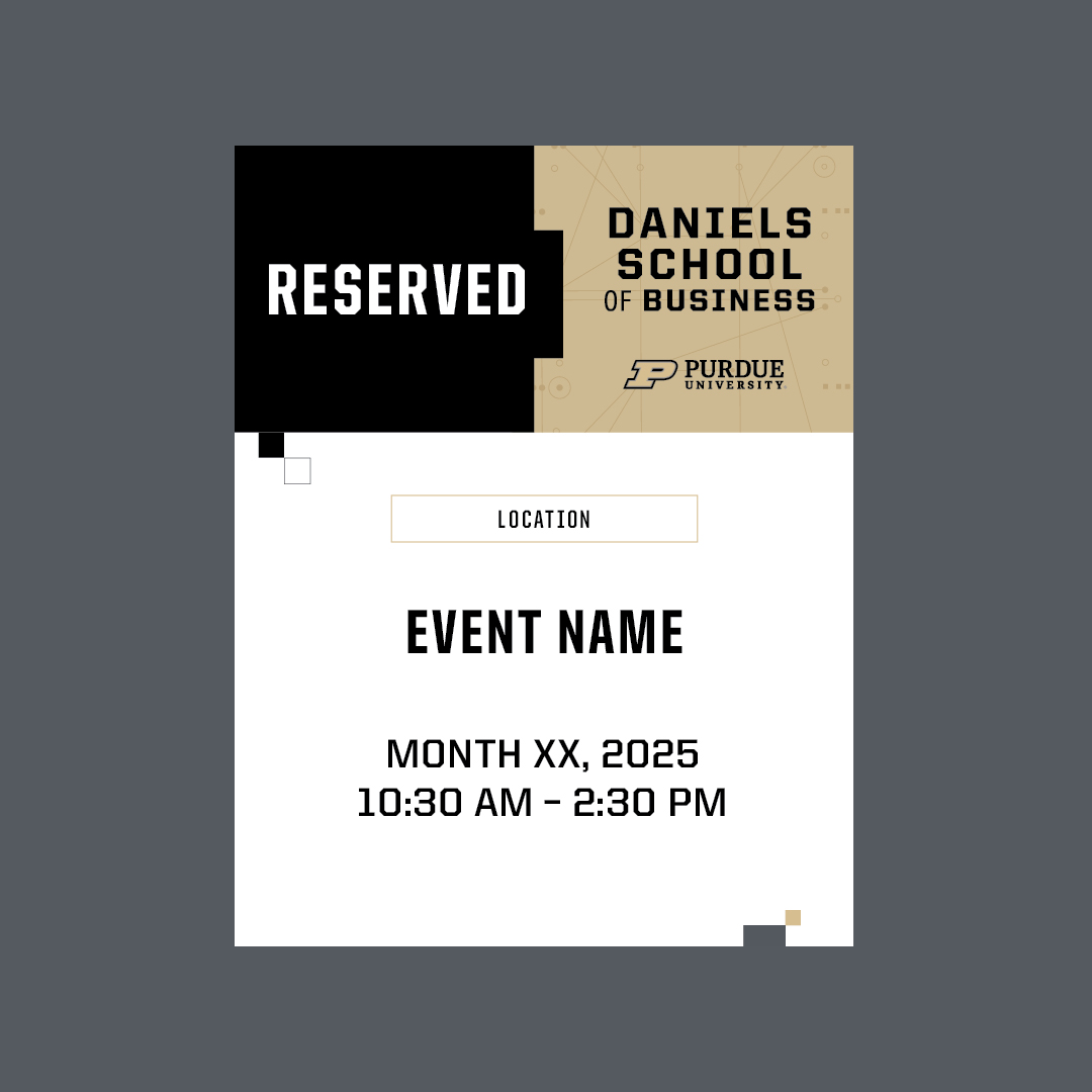 Sample of reserved signage